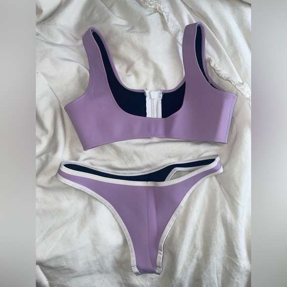 Hoaka swimwear lilac set - Picture 2 of 6